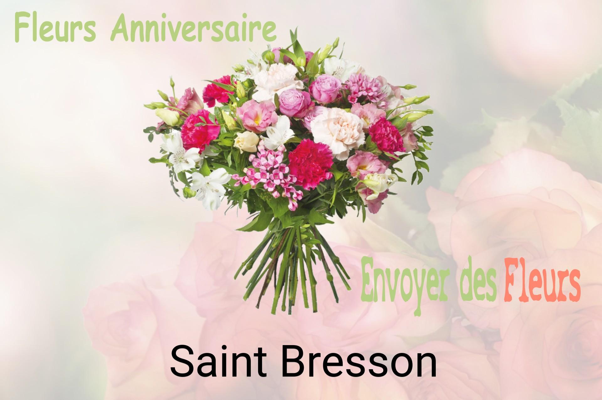 Bouquet de fleurs d’anniversaire livré à Saint-Bresson
