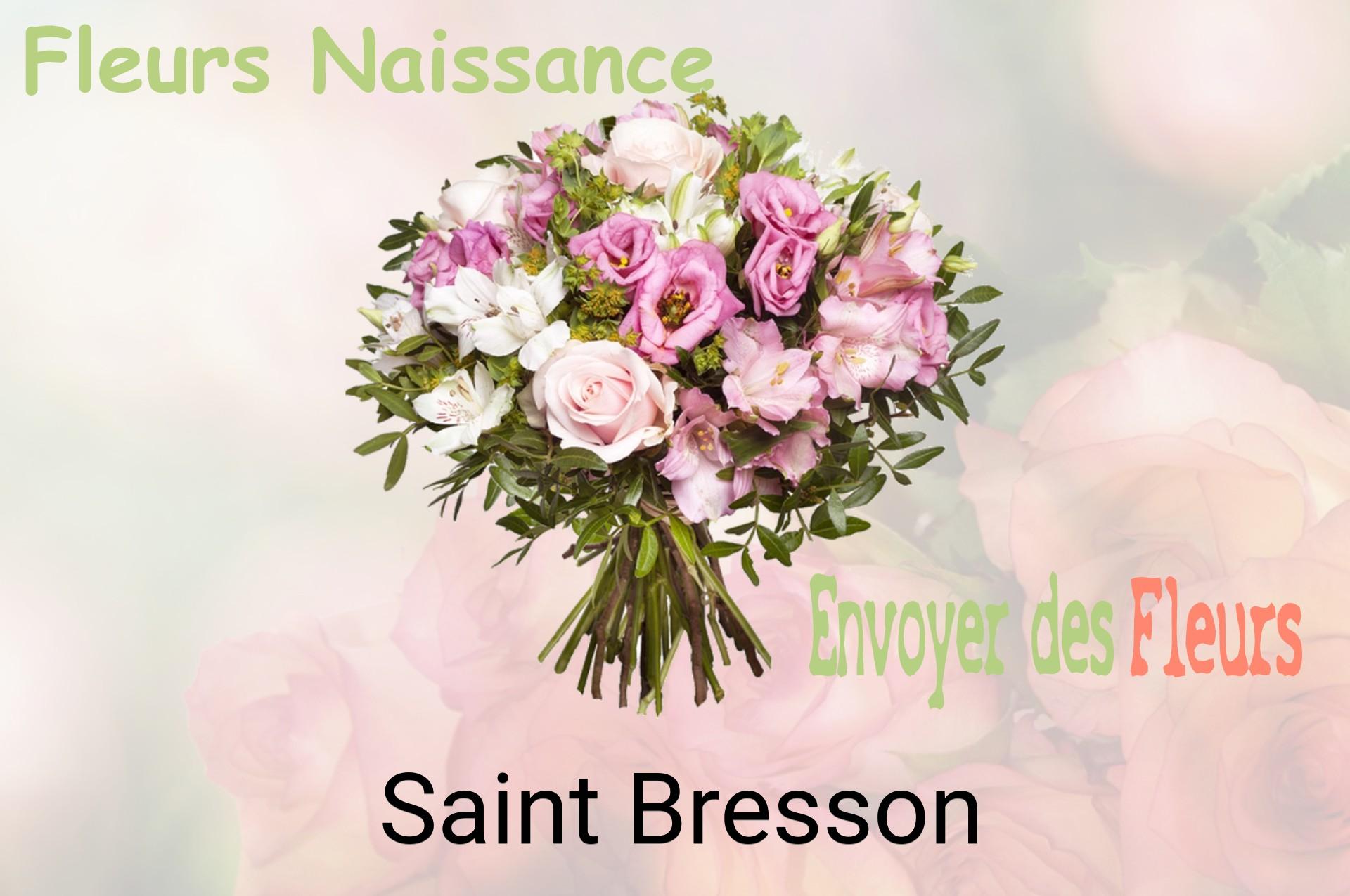 Bouquet de fleurs de naissance livré à Saint-Bresson